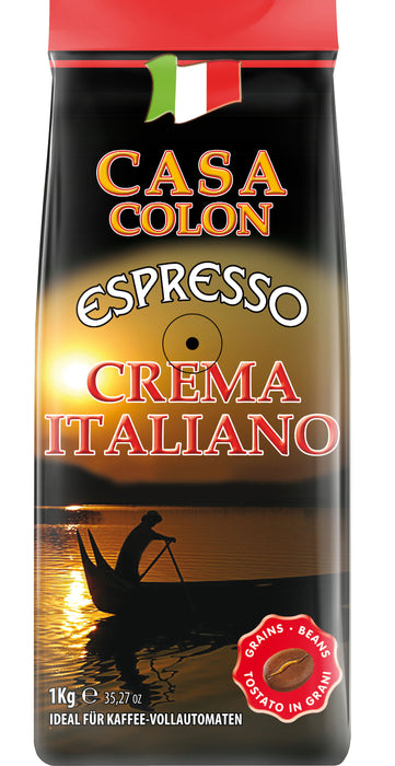 CASA COLON - CAFE EN GRAINS -  CREMA ITALIANO - 1 KG
