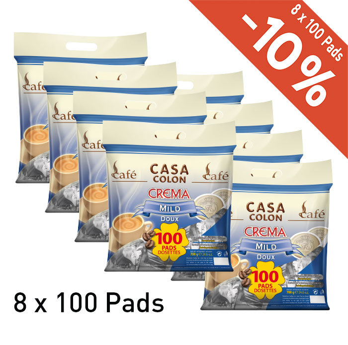 CASA COLON - SENSEO®* COMPATIBLE COFFEE PADS - MILD - 800 PCS