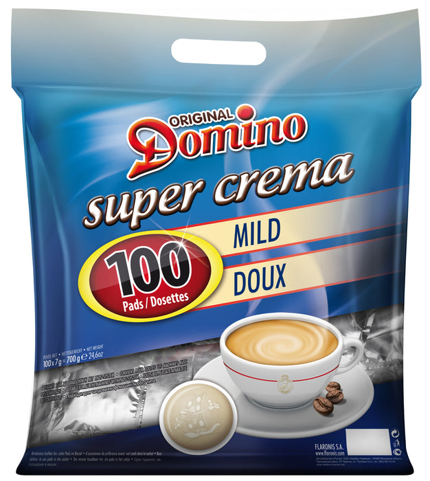 DOMINO - SENSEO®* COMPATIBLE COFFEE PADS - MILD - 100 PCS