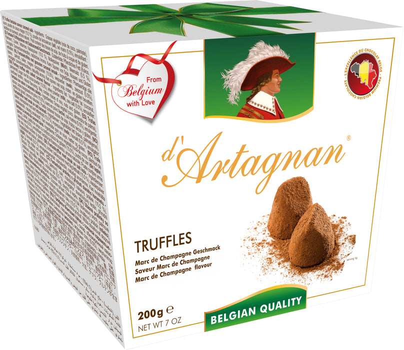 D'ARTAGNAN - TRUFFES - MARC DE CHAMPAGNE - MADE IN BELGIUM - 200 G