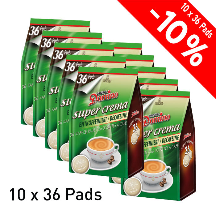 DOMINO - SENSEO®* COMPATIBLE COFFEE PADS - DECAFFEINATED - 36 PCS