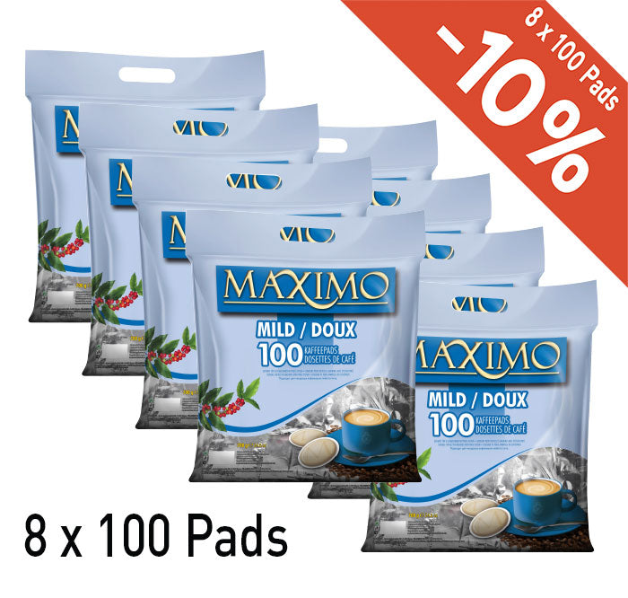 MAXIMO - SENSEO®* COMPATIBLE COFFEE PADS - MILD - 800 PCS